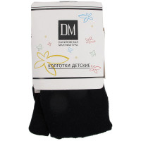 Колготки арт.К-001 Хлопок 82% Полиамид 15% Эластан 3% цвет черный (Даниловская мануфактура)