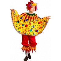 Костюм для мальчика Петушок Чико (бриджи,накидка,маска) р.28/110-36/146 ткань арт.7027