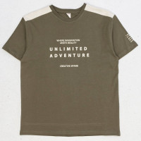 Футболка для мальчика арт.DMB 7514 размер 34/134-44/164 цвет хаки