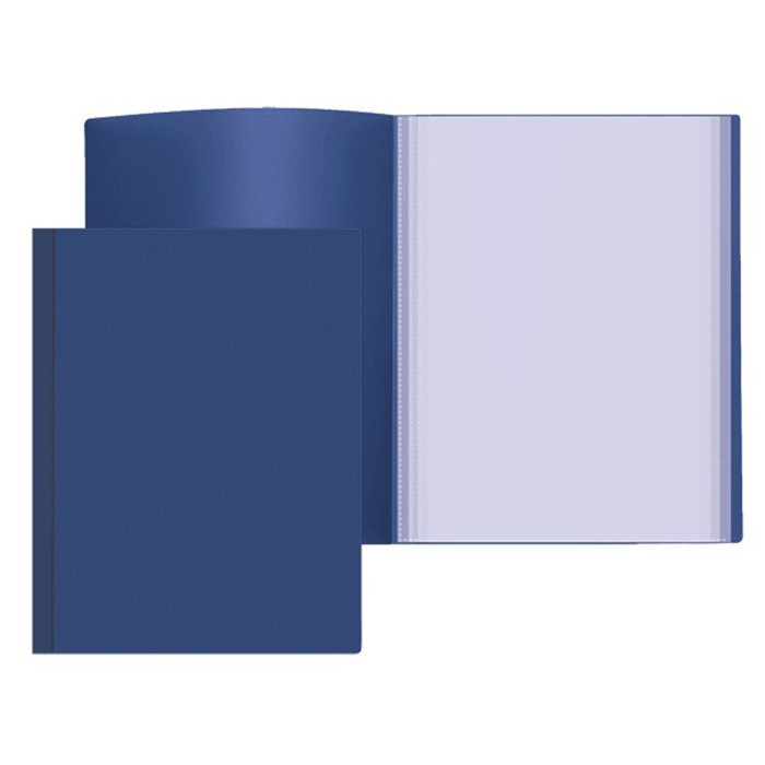Папка 40 файлов 0,50мм пластиковая  Attomex синий арт.3103402