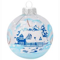 Шар стекло 6,5см "Зимний новый 1" п/у арт.КУ-65-51/23/1