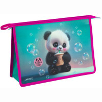 Папка школьная для тетрадей А4 на молнии (deVENTE) Yummy Panda арт.8056546