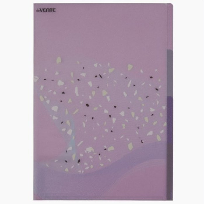 Папка-уголок А4 180мкм пластиковая розовый с 3-мя отделениями deVENTE Crystal Dream арт.3074904 (Ст.10)