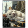 Тетрадь А5 клетка 48 листов скоба (ErichKrause) Big City Cats глянцевая ламинация ассорти арт.63317