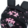 Рюкзак для девочек (Grizzly) арт.RG-568-2/1 чёрный 28х39х20 см