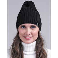 Шапка демисезонная для девочки (CLEVER) арт.533725ак размер 54-56 цвет черный