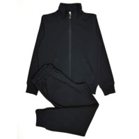 Костюм спортивный для мальчика арт.1710 размер 30/122-44/164 трикотажный цвет черный