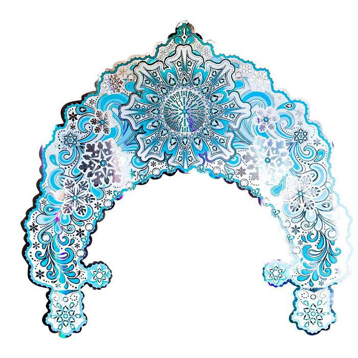Кокошник из снежинок арт.5353869