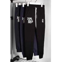 Брюки спортивные для мальчика арт.2163 размер 30/122-36/140 трикотажные цвет черный