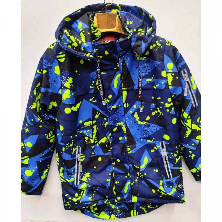 Куртка осенняя для мальчика (ZI TONG) арт.sdh-KX5218 размерный ряд 32/128-38/146 цвет синий