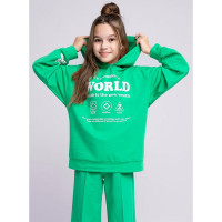 Джемпер для девочки арт.836068/50у_п размер 34/134-42/158 цвет зеленый