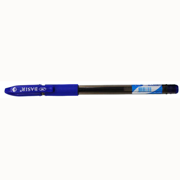 Ручка гелевая прозрачный корпус резиновый упор МС 0,7 синий арт.3390 (Ст.12)