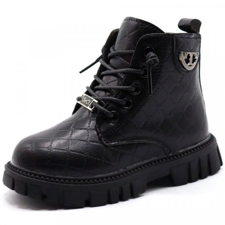 Ботинки для девочки (Sister) черный верх-искусственная кожа подкладка - байка артикул m-jgp-2123-1