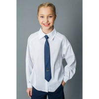 Блузка для девочки (Делорас) длинный рукав цвет белый арт.C64206N