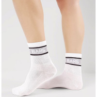 Носки детские для мальчика артикул С15817 80% хлопок, 18% полиамид, 2% эластан цвет белый (Clever) ВАЙБ