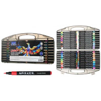 Маркеры для скетчинга акриловые (Mazari) Lumo 36 цветов кисть пластиковый пенал арт.M-15231-36