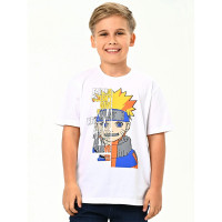 Футболка для мальчика артикул 3142 размер 30/116-34/134 цвет белый