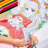 Раскраска А3 Magic Art ANIME Девочка с зайкой (ДК) арт.05151