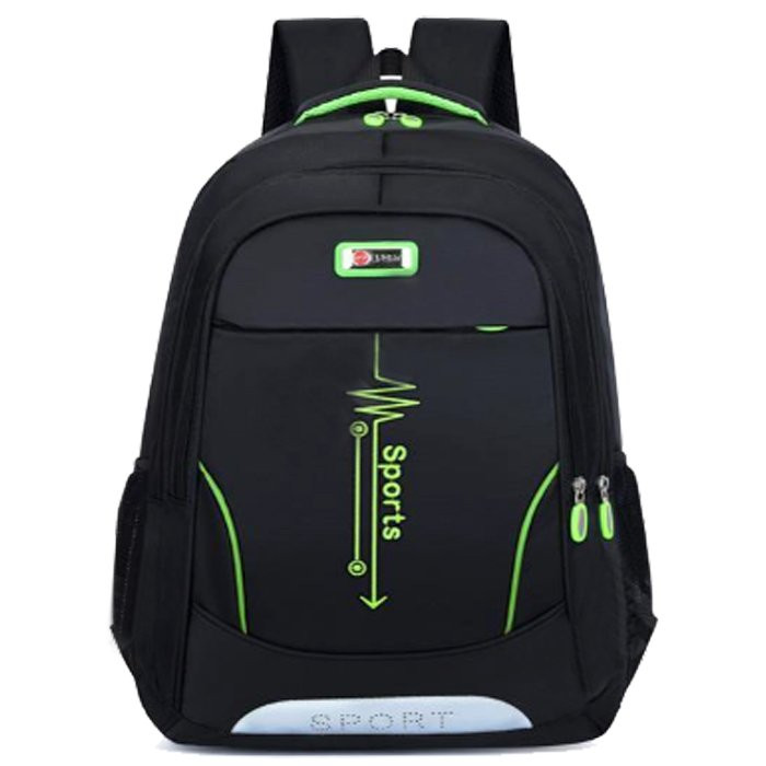 Рюкзак для мальчика (YSMN) черный/зеленый арт.CC1577_9116-3 50х32х16см
