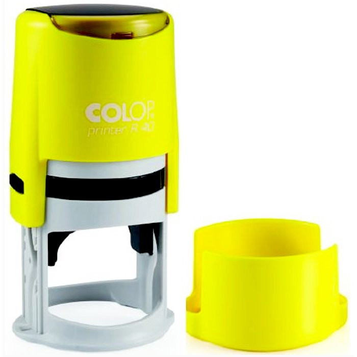 Оснастка для печатей COLOP D-40мм неон лимон с нижней крышкой арт.Printer R40 Neon lemon