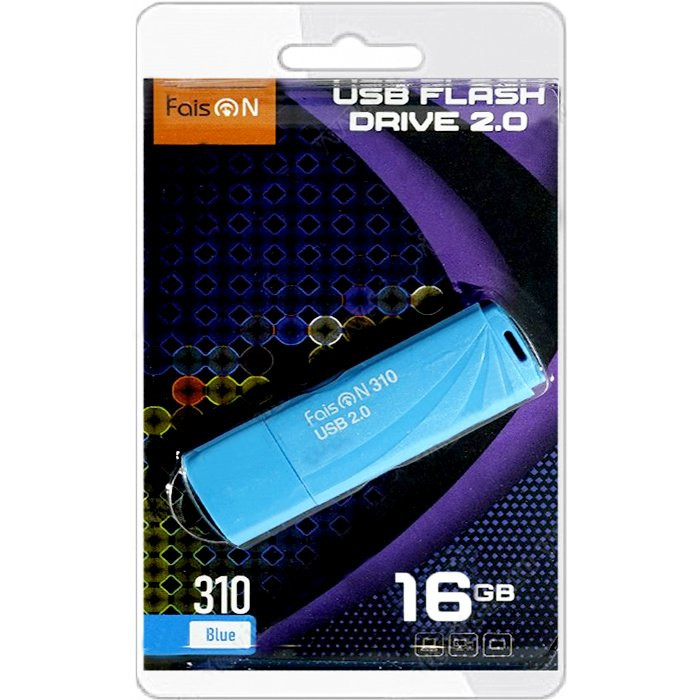 Флеш диск 16GB USB 2.0 FaisON 310 синий