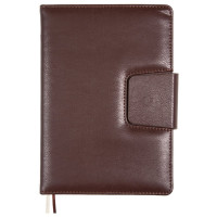 Ежедневник А5 недат. к/з deVENTE "Norwich" коричневый, крем.бумага, 136л, на кнопке арт.2234620