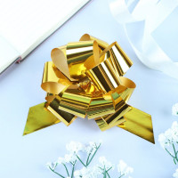Бант-шар упаковочный №3 цв.золото/металлик арт.817834