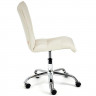 Кресло офисное ZERO без подлокотников флок молочный (4)