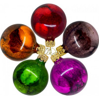 Шар стекло 6,5см "Оникс" в ассортименте арт.КР-65-194162