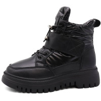 Ботинки для девочки (Perfect) черный верх-искуственная кожа подкладка - искуственная шерсть  артикул gf-Y445