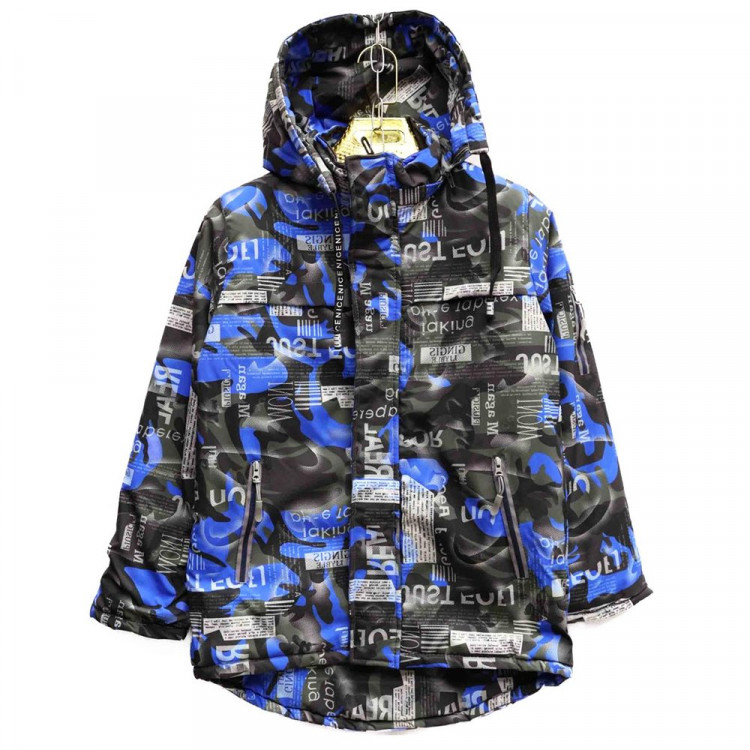 Куртка осенняя для мальчика (ZI TONG) арт.sdh-KX2007-34 размерный ряд 32/128-38/146 цвет синий
