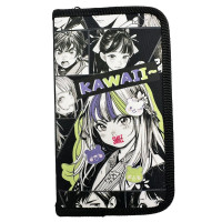 Пенал 1 отделение (CENTRUM) Аниме Smile 190х110мм арт.74207