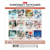 Комплект предметных тетрадей 12 штук 48 листов (Hatber) Искусство Азии пластиковая обложка арт.48Т5тВd