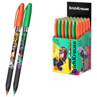 Ручка шариковая детская (ErichKrause) U-109 Dino Art синий, 1,0/0,3мм, игла арт.63109 (Ст.50)