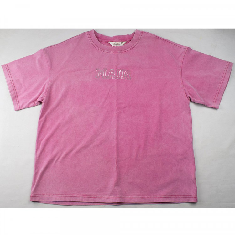 Футболка для девочки арт.Deloras 22648 размерный ряд 34/134- 44/164 цвет персиковый