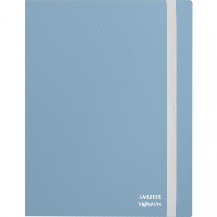 Папка на резинке А4 65мм пластик 0,35мм сумеречно синяя deVENTE sigNATURE  арт.3070501