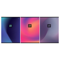 Тетрадь А4 клетка 48 листов скоба BG Моноколор. Градиент ассорти арт.Т4ск48 63251