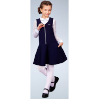 Сарафан для девочки (S&S) арт.С-36 размер 30/122-38/146 цвет темно-синий