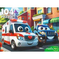 Пазл 104 элемента Важный транспорт в городе (РК) арт.Ф104-4532