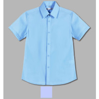 Сорочка детская  (Делорас) короткий рукав цвет лавандово-голубой арт.C71494S на кнопках