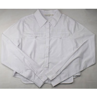 Блузка для девочки  (Kevin Young) длинный рукав цвет белый арт.R105744-1 размерный ряд 44/164-48/176