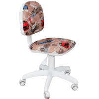 Кресло детское Форум Гоночки бежевый без подлокотников