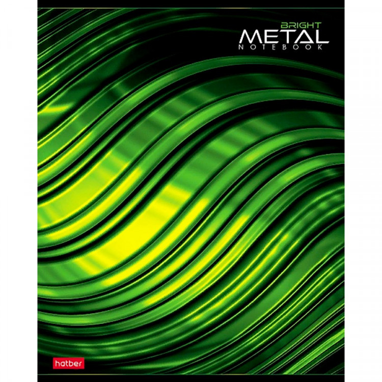 Тетрадь А5 клетка 80 листов скоба (Hatber) BrightMetal арт.80Т5мтВ1