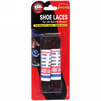 Шнурки для обуви, круглое сечение, цвет коричневый 2 пары 100см арт.952-030