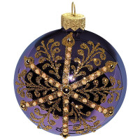 Шар стекло 6см "Снежный" п/у арт.КУ-60-201022