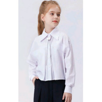 Блузка для девочки  (Colabear) длинный рукав цвет молочный арт.188273N