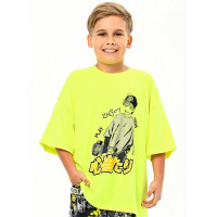 Футболка для мальчика артикул 3145 размер 36/140-40/152 цвет неоновый