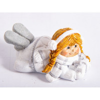 Статуэтка декоративная "Девочка с подарком" 04см арт.72776