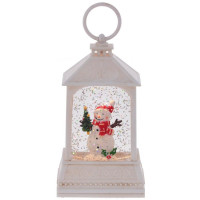 Сувенир с подсветкой LED "Фонарь" 13,5см цв.белый арт.812857