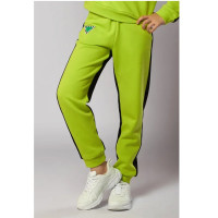 Брюки для девочки  артикул  Deloras 21571 размер 34/134-44/164 цвет зеленый